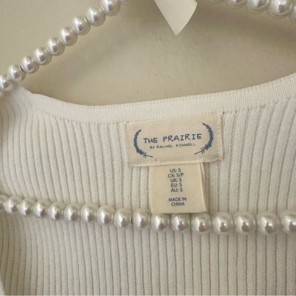 White Ribbed Knit Top - Picture 4 of 5